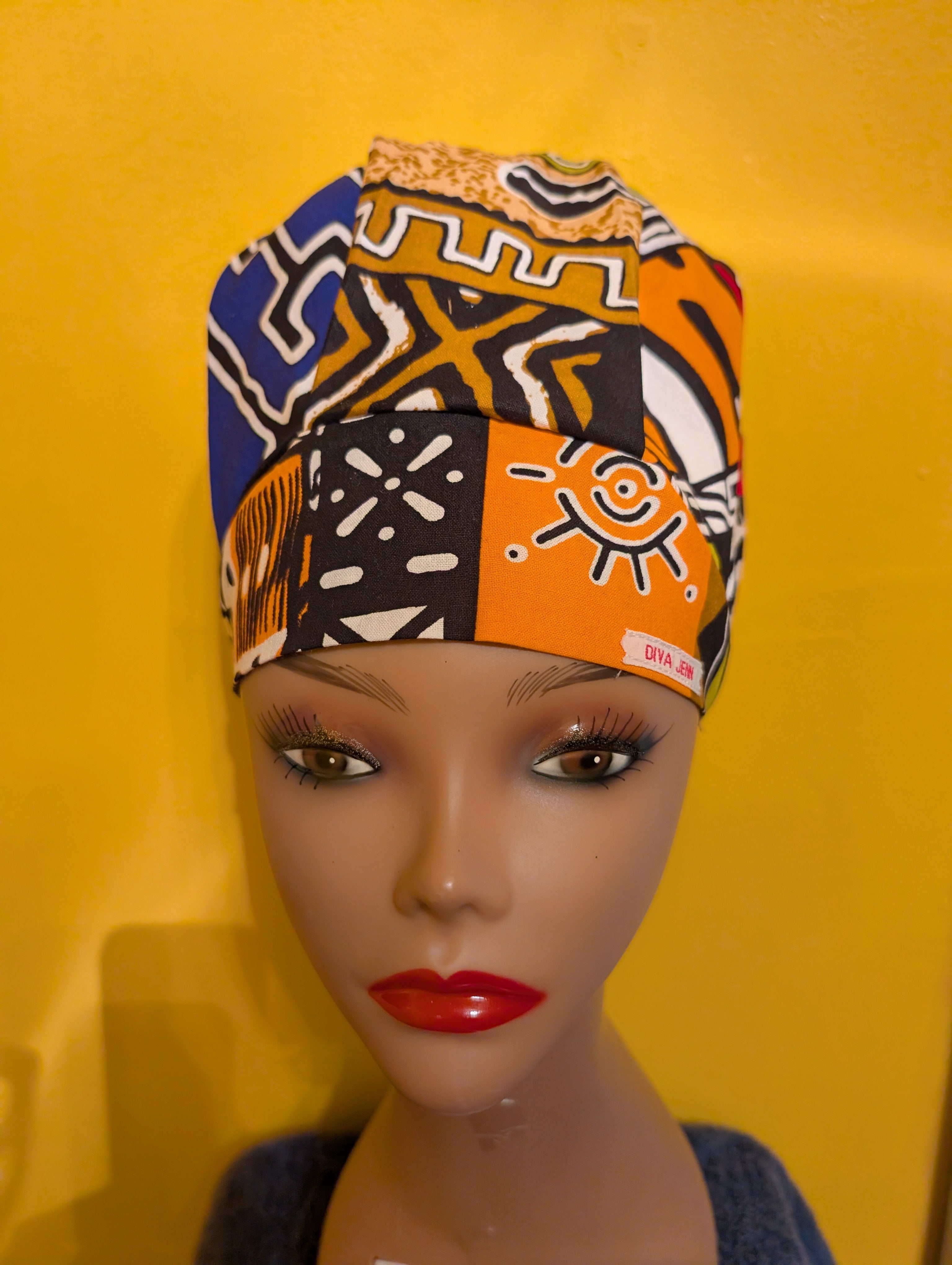 African Style Satin Lined Bouffant