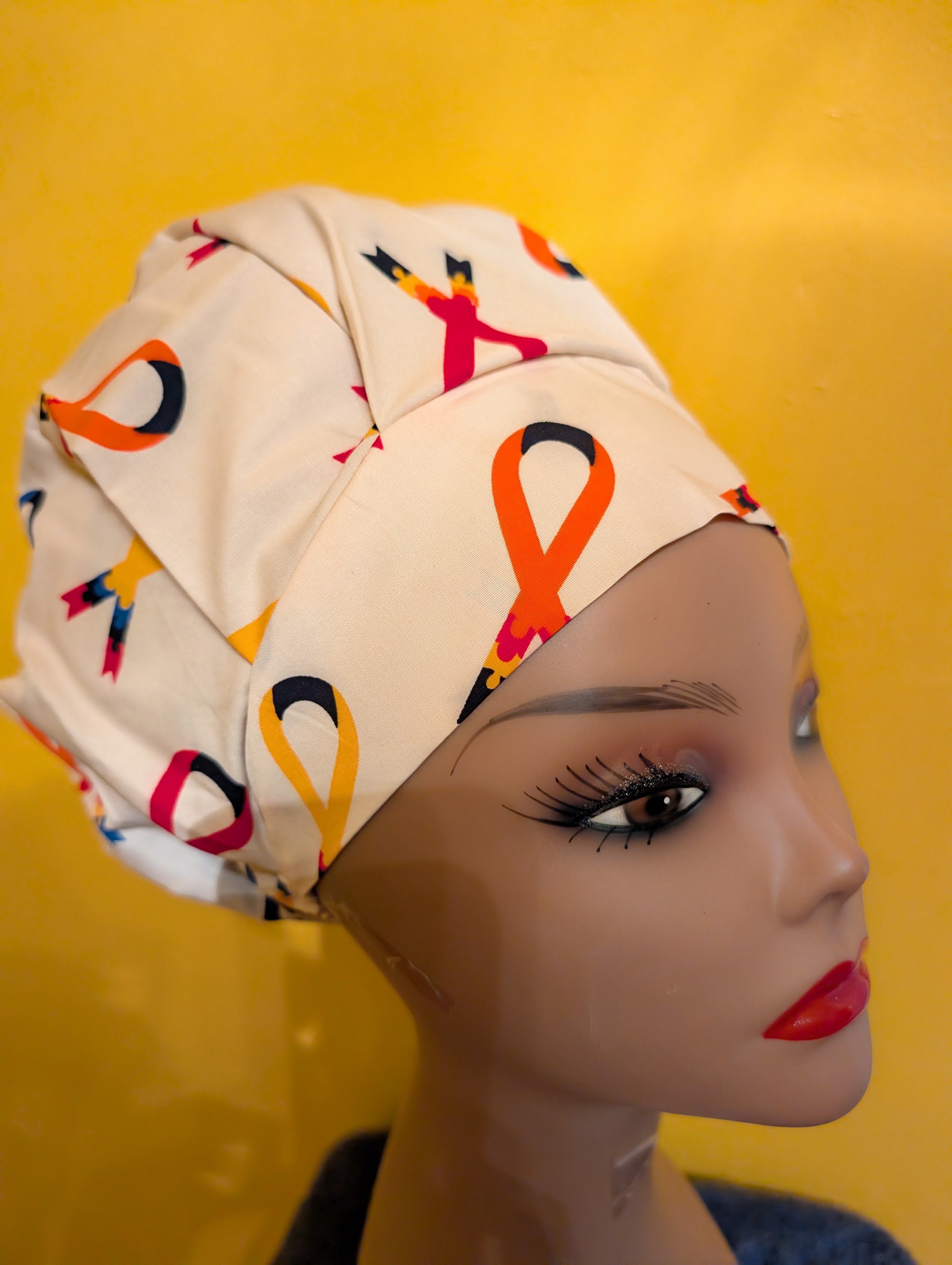 Ribbon Satin Lined Bouffant Style Hat