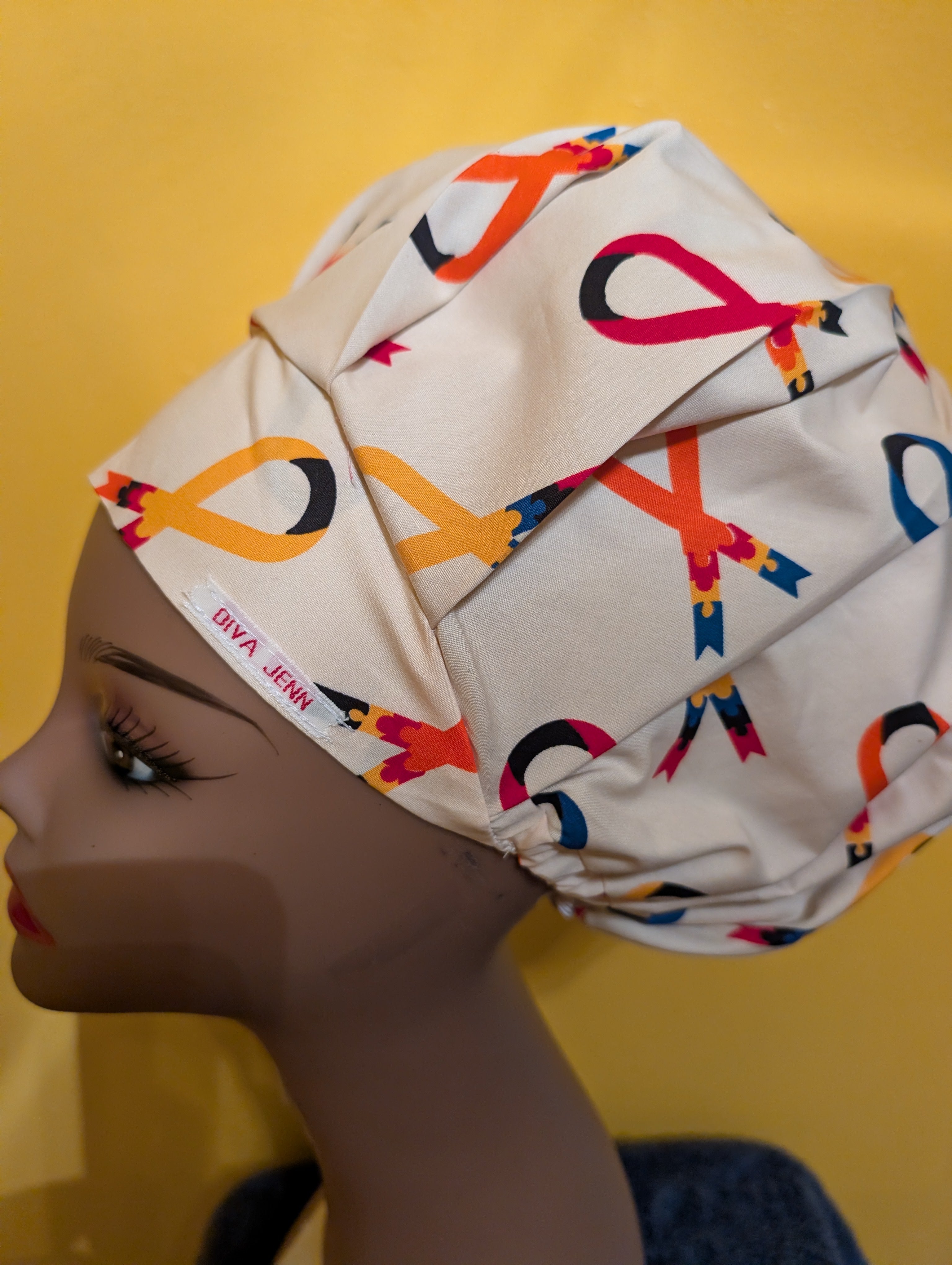 Ribbon Satin Lined Bouffant Style Hat