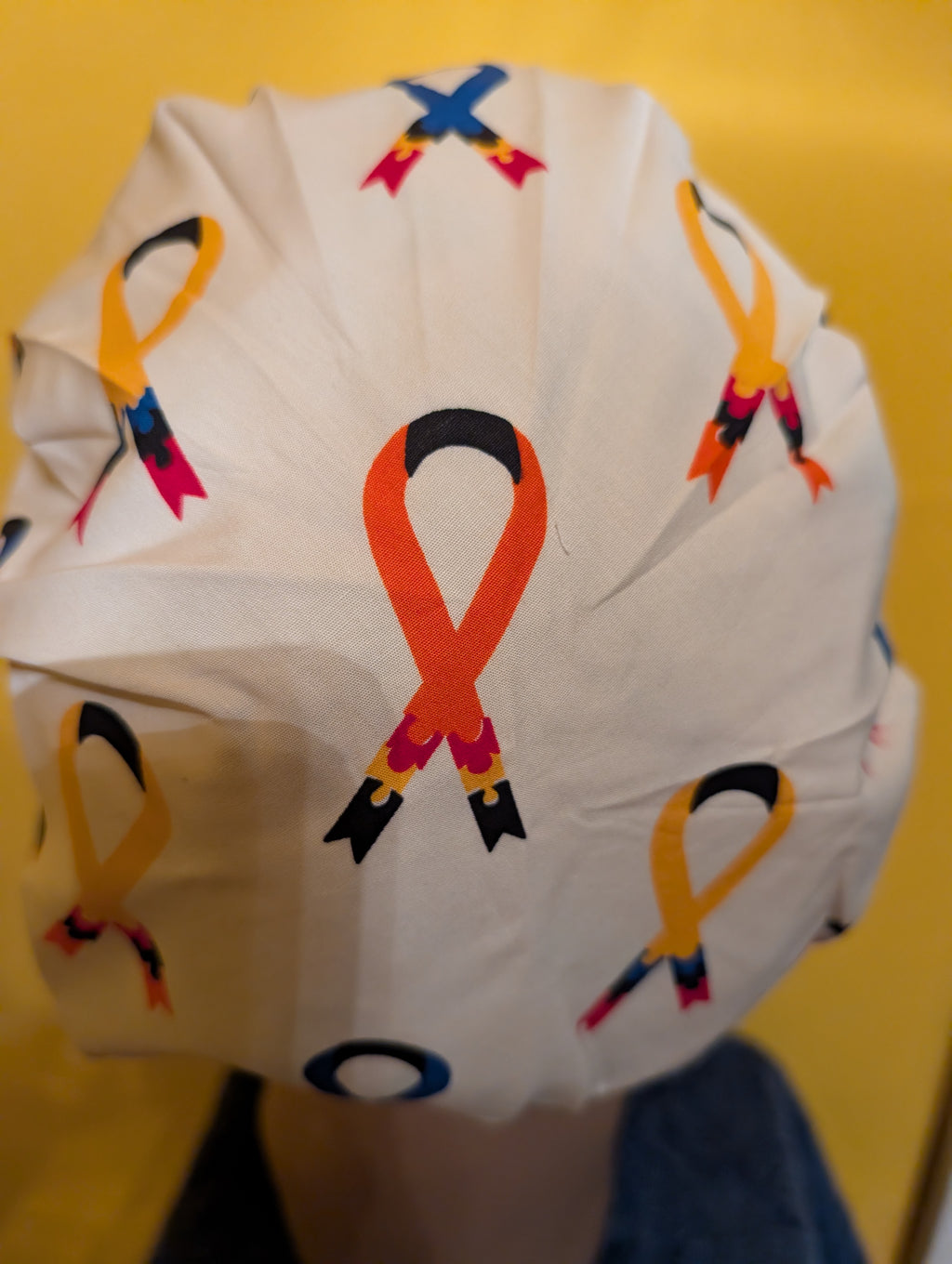 Ribbon Satin Lined Bouffant Style Hat