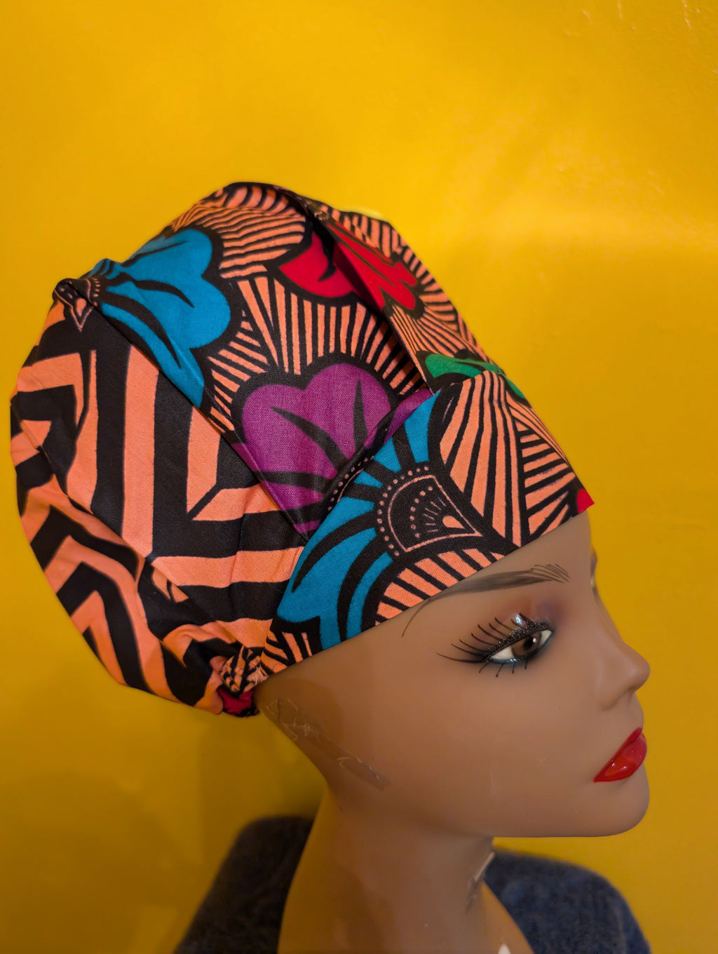 Pink Satin Lined Bouffant Style Hat