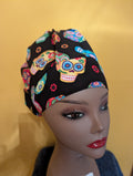 Dia de los Muertos Satin Lined Bouffant Style Hat