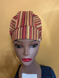 Gold/Brown Satin Lined Bouffant Style Hat