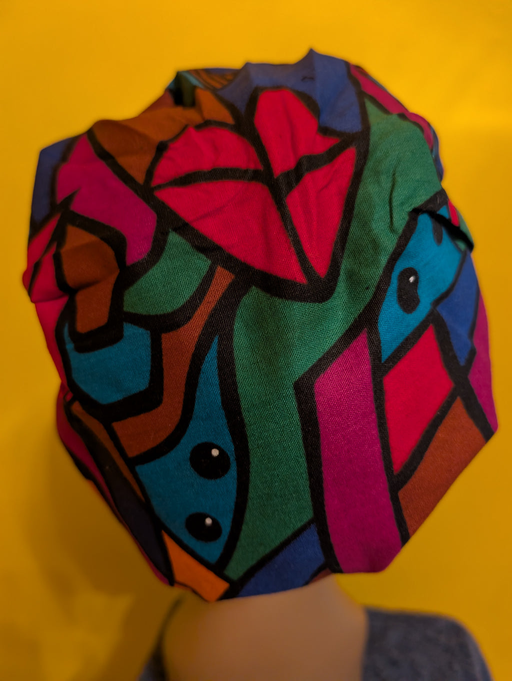 Blue/Green/Red/Brown Satin Lined Bouffant Style Hat