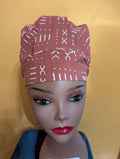 Brown/White Satin Lined Bouffant Style Hat