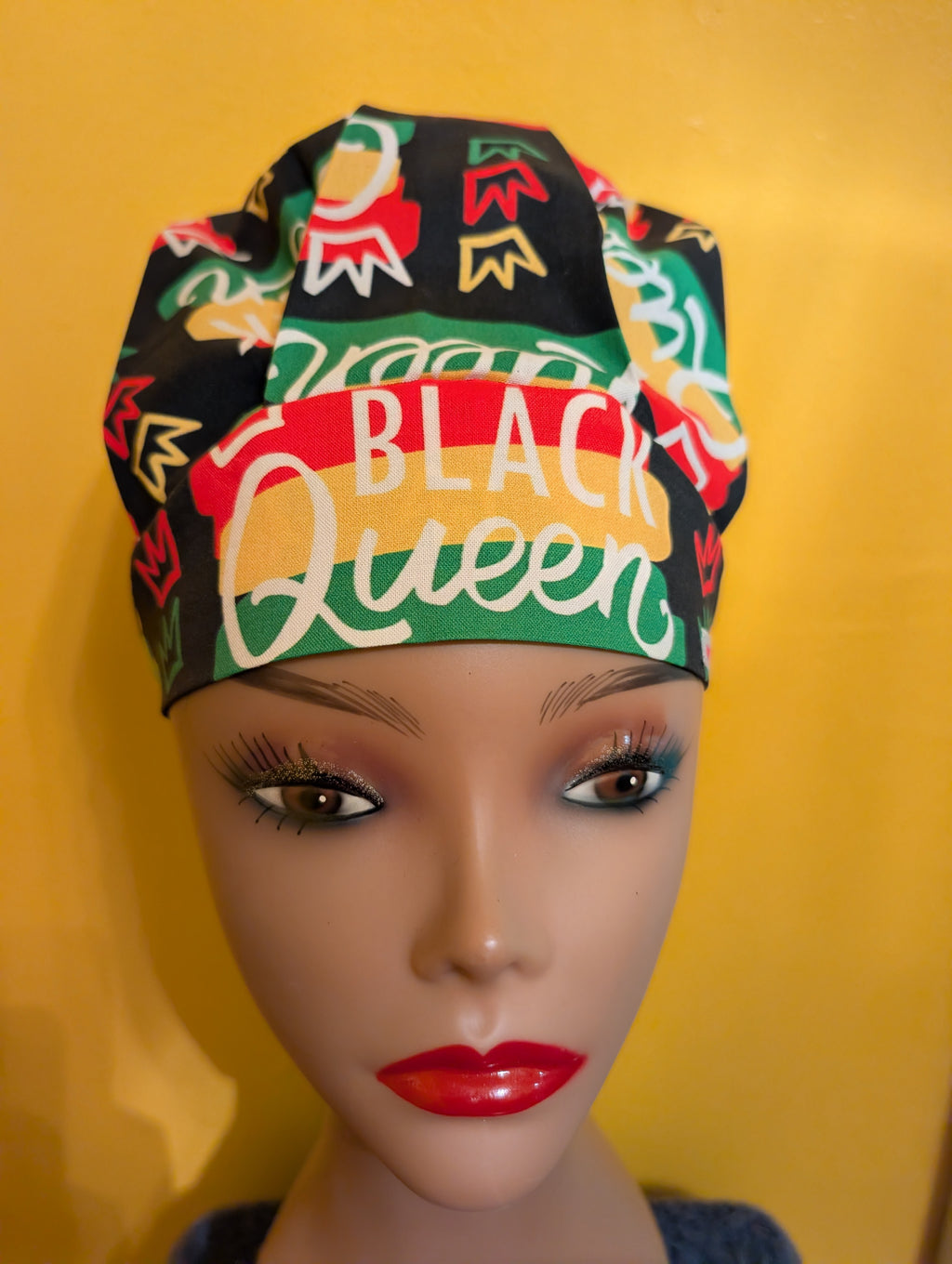 African American "Black Queen" Juneteenth Yellow/Green/Red/ Black