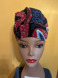 Red/White/Blue with Stars Satin Lined Bouffant Style Hat