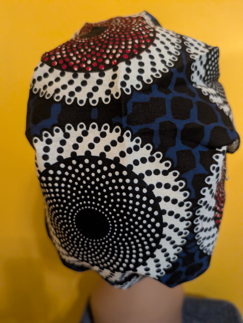 Red/White/Blue Satin Lined Bouffant Style Hat