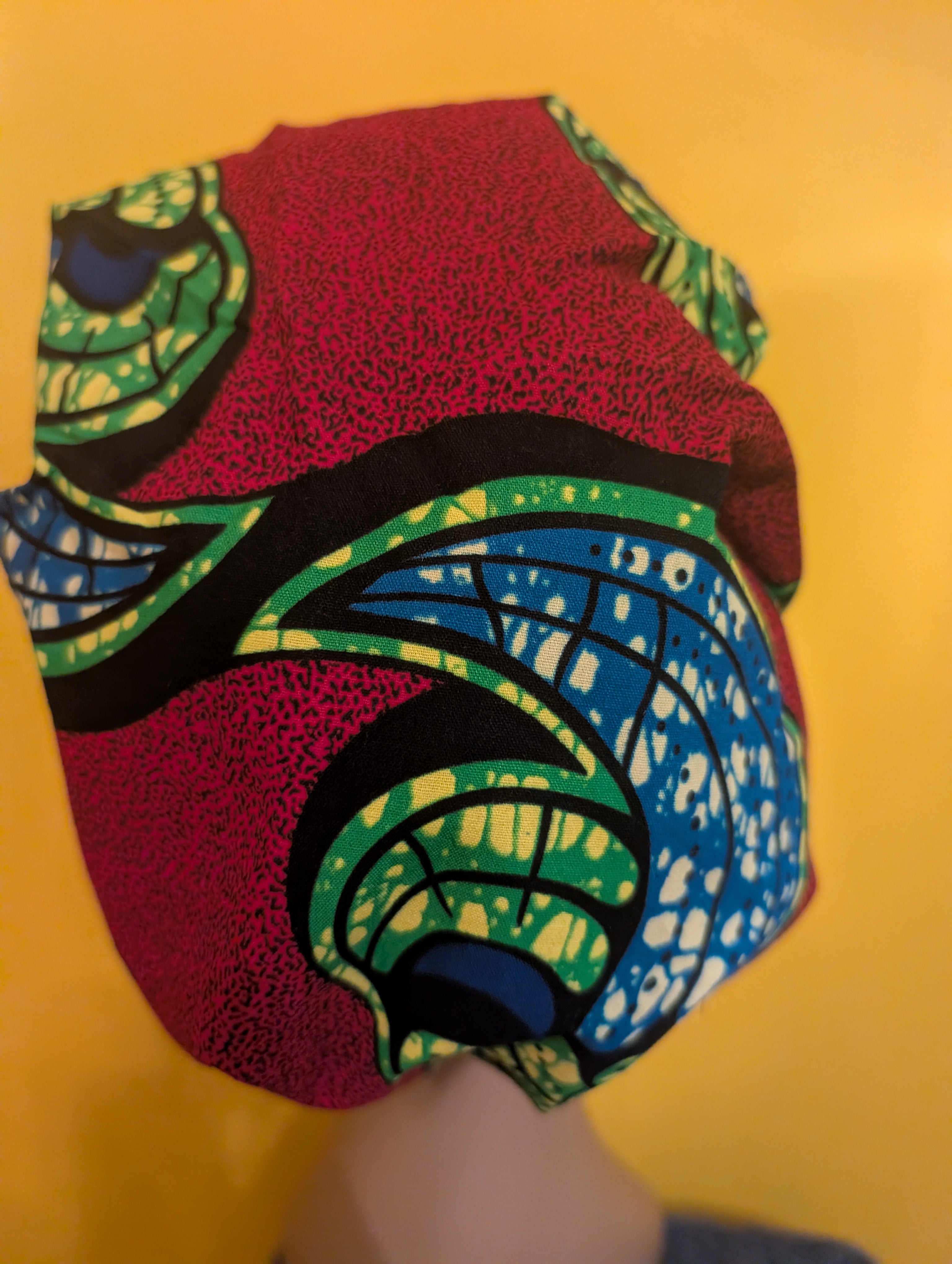 Red/Blue/Green/Yellow Satin Lined Bouffant Style Hat