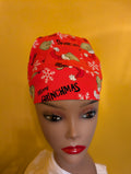 Red/Green/White Grinch Christmas Satin Lined Bouffant Style Hats