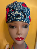 Blue/Black/Red/White Satin Lined Bouffant Style Hat