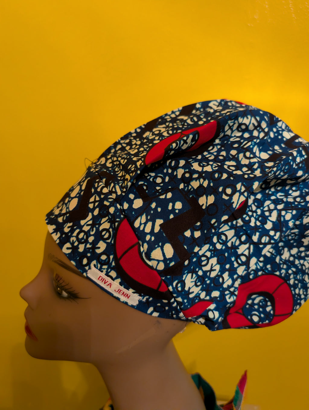 Blue/Black/Red/White Satin Lined Bouffant Style Hat