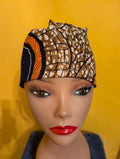 Brown/Orange/Green Tie in the Back Hat