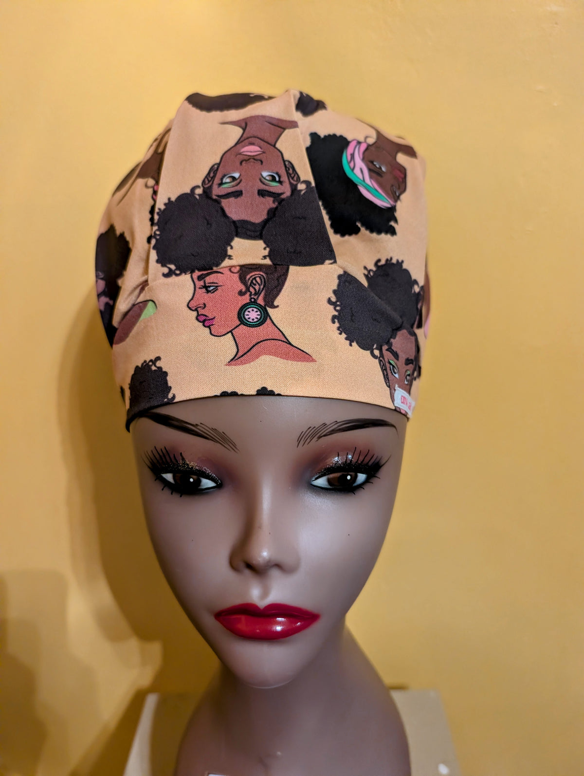 Gold/Black/Brown/Pink/Green Satin Lined Bouffant Style Hat